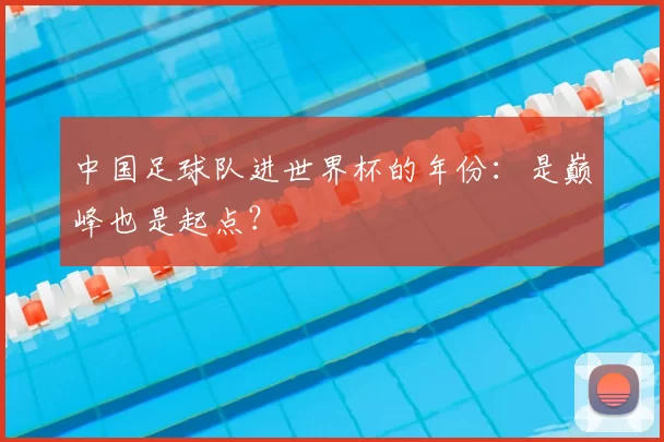 中国足球队进世界杯的年份：是巅峰也是起点？